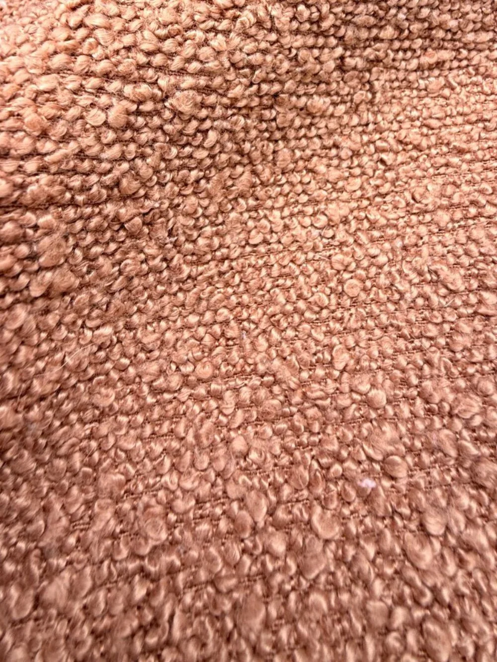 Cinnamon Brown Boucle Textured Euro Shams MCM Large Pillow Covers 26” Square